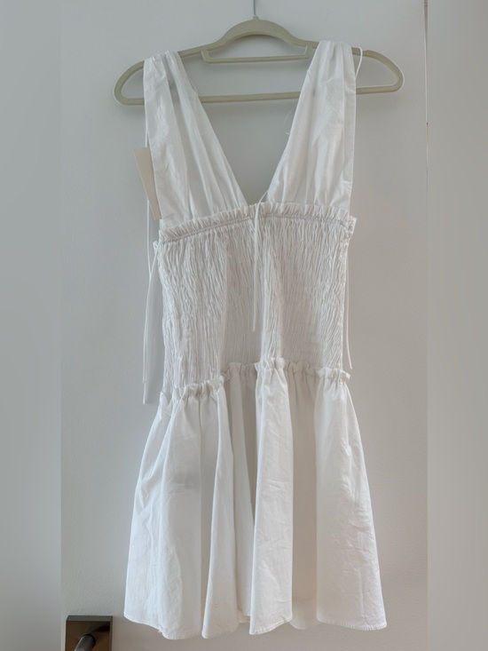 Zara Dresses & Skirts - Zara White Smocked Mini Dress